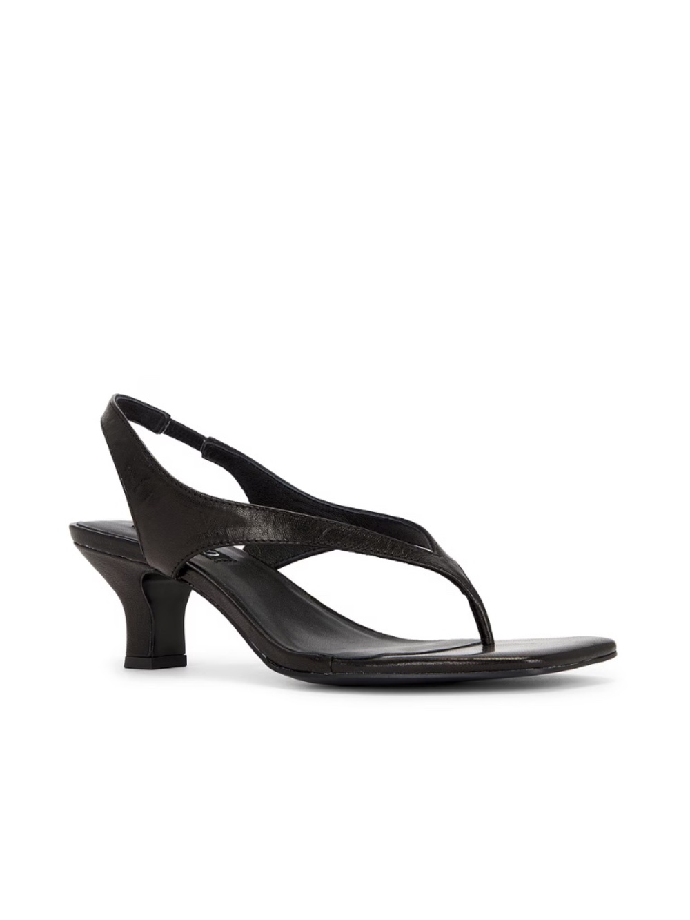 SENSO PALLAS II SANDAL EBONY Black Heels Sling Back 2" 7.5